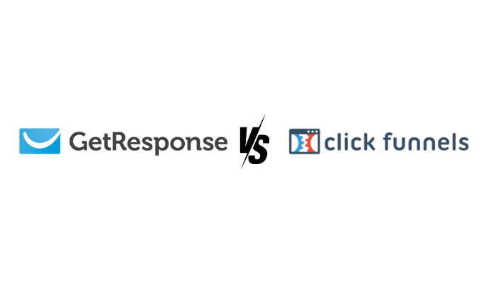 Clickfunnels vs GetResponse: Logo Clickfunnels vs GetResponse