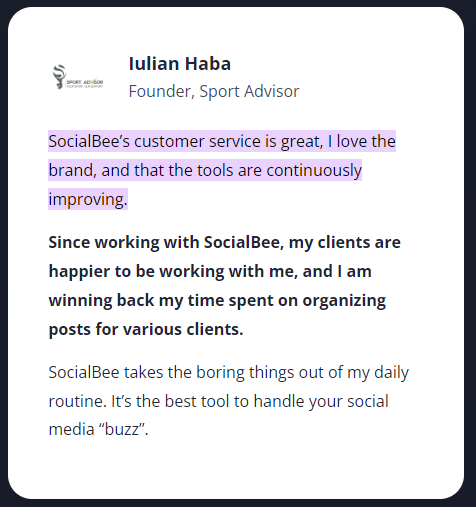 SocialBee: Customer Service Review