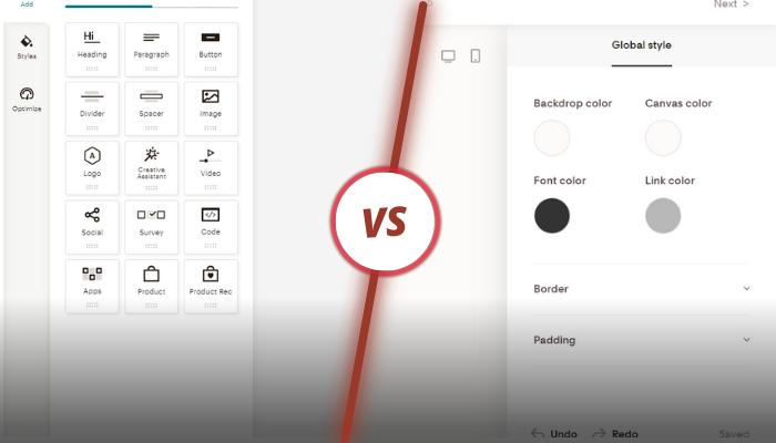 Flodesk vs Mailchimp: Customisation comparison