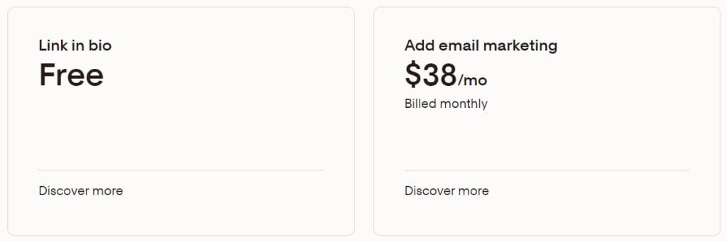 Flodesk vs Mailchimp: Flodesk pricing