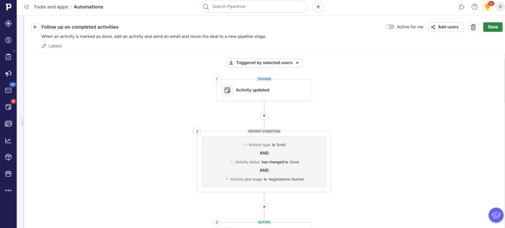 pipedrive: Sales pipeline